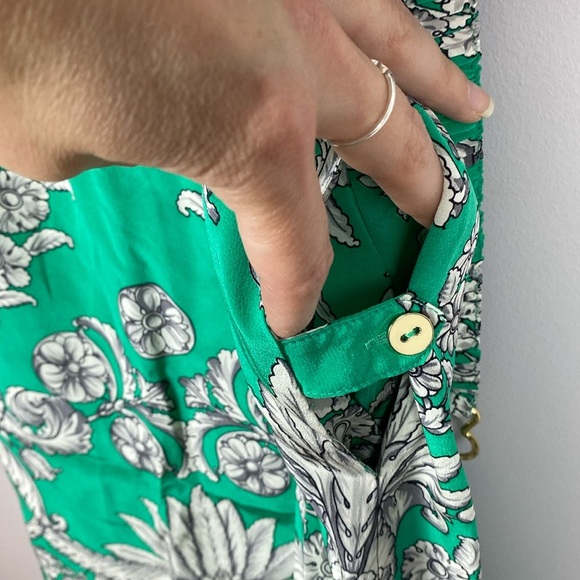 Yoanna Baraschi button front dress with roll tab sleeves - Picture 10 of 16